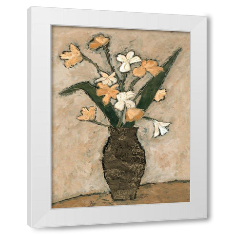 Flowers From B I White Modern Wood Framed Art Print by Bagnato, Judi