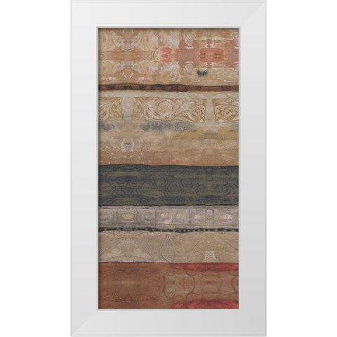 Earthy Reflections II White Modern Wood Framed Art Print by Bagnato, Judi