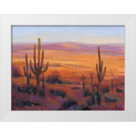 Desert Light II White Modern Wood Framed Art Print by OToole, Tim