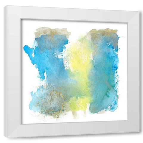 Loving Embrace I White Modern Wood Framed Art Print by Combs, Joyce