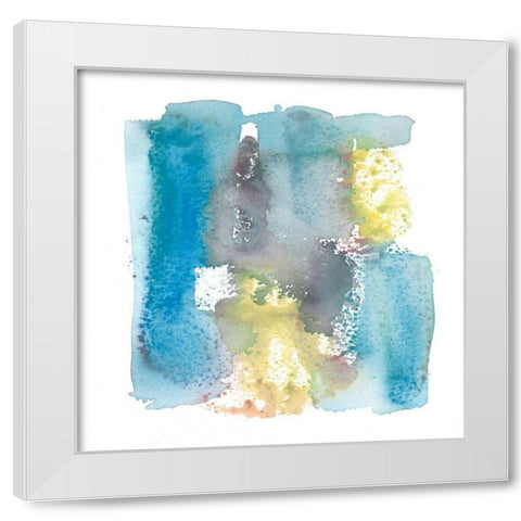 Loving Embrace III White Modern Wood Framed Art Print by Combs, Joyce