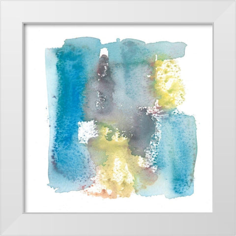 Loving Embrace III White Modern Wood Framed Art Print by Combs, Joyce
