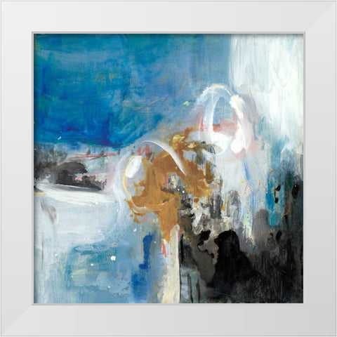 Interplay Abstract II White Modern Wood Framed Art Print by Combs, Joyce