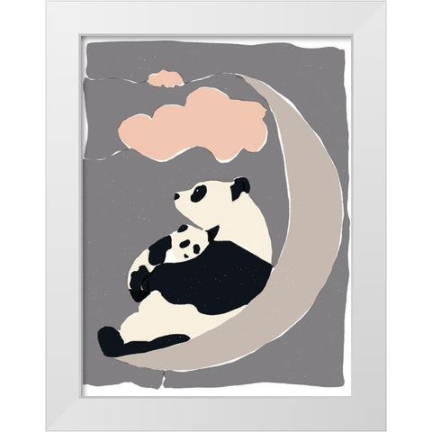 Dreamers I White Modern Wood Framed Art Print by Delamater, Rob