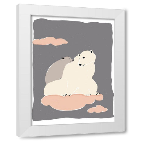 Dreamers III White Modern Wood Framed Art Print by Delamater, Rob