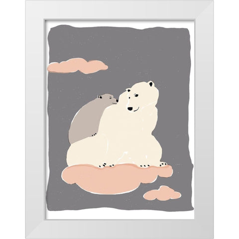 Dreamers III White Modern Wood Framed Art Print by Delamater, Rob