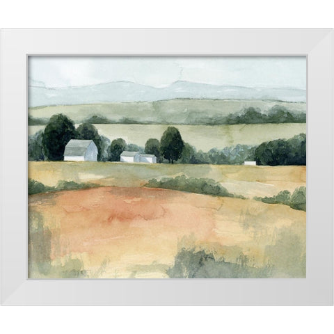Family Farm I White Modern Wood Framed Art Print by Popp, Grace