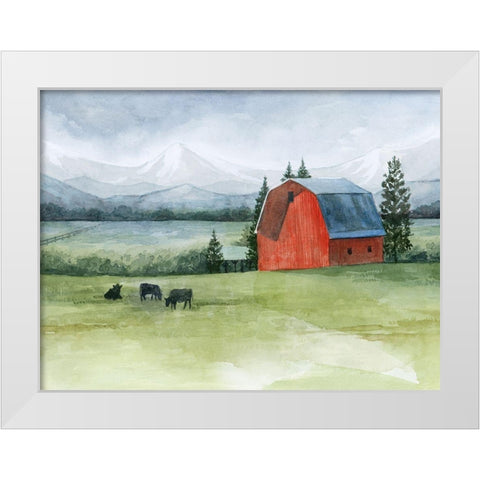 Valley Herd I White Modern Wood Framed Art Print by Popp, Grace