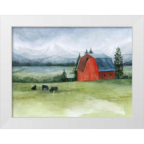 Valley Herd I White Modern Wood Framed Art Print by Popp, Grace