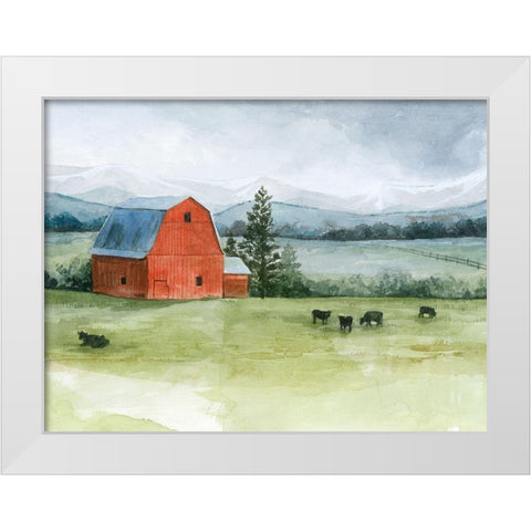 Valley Herd II White Modern Wood Framed Art Print by Popp, Grace