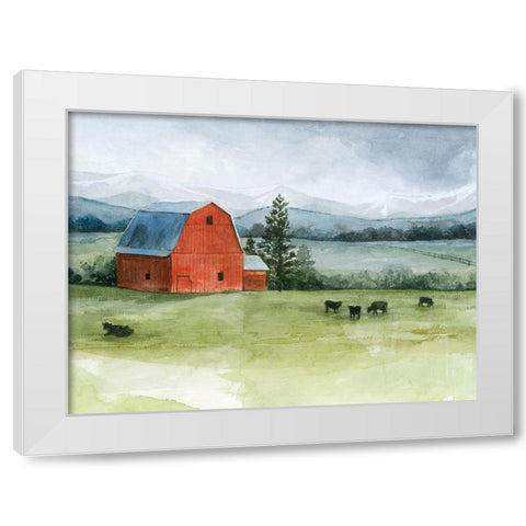 Valley Herd II White Modern Wood Framed Art Print by Popp, Grace