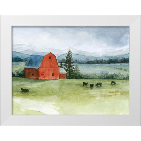 Valley Herd II White Modern Wood Framed Art Print by Popp, Grace