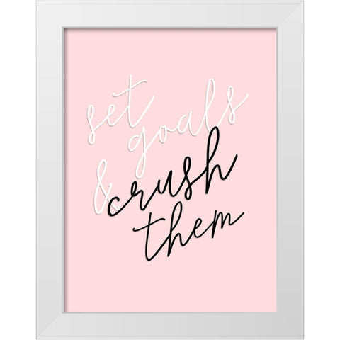 GRL PWR I White Modern Wood Framed Art Print by Hambly, Anna