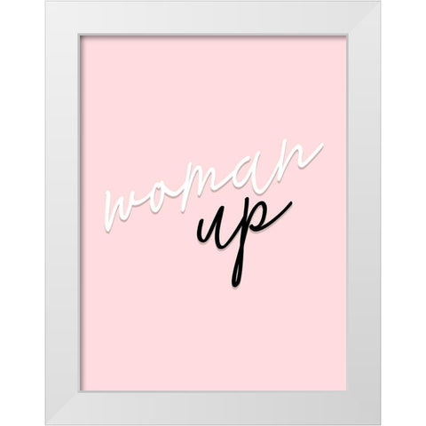 GRL PWR VI White Modern Wood Framed Art Print by Hambly, Anna