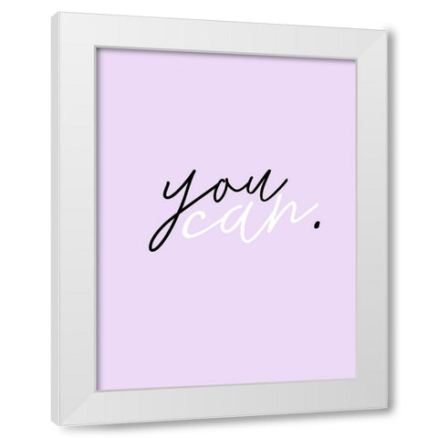 GRL PWR VII White Modern Wood Framed Art Print by Hambly, Anna