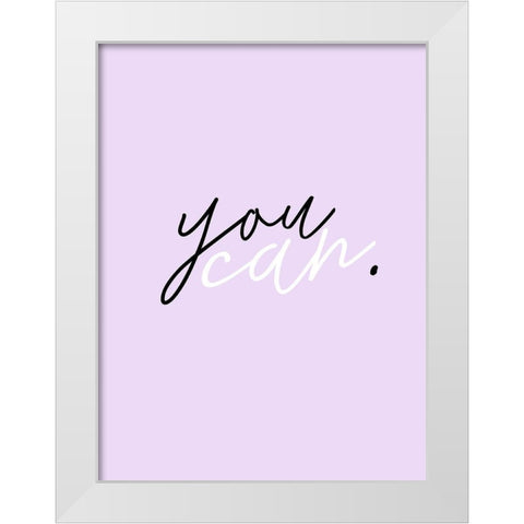 GRL PWR VII White Modern Wood Framed Art Print by Hambly, Anna