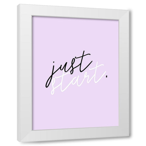 GRL PWR VIII White Modern Wood Framed Art Print by Hambly, Anna
