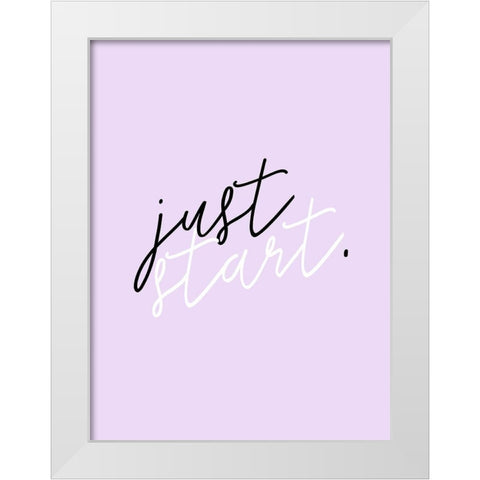 GRL PWR VIII White Modern Wood Framed Art Print by Hambly, Anna