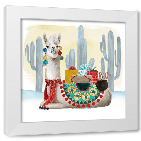 Boho Christmas I White Modern Wood Framed Art Print by Popp, Grace
