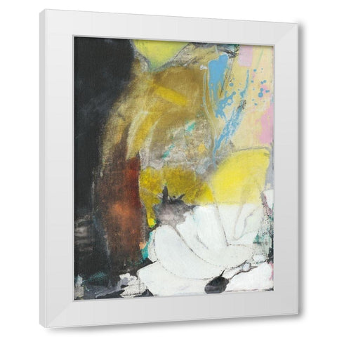 Abstract Koi Pond I White Modern Wood Framed Art Print by Fuchs, Jodi
