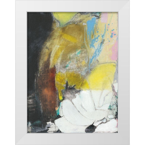 Abstract Koi Pond I White Modern Wood Framed Art Print by Fuchs, Jodi