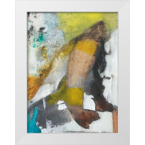 Abstract Koi Pond II White Modern Wood Framed Art Print by Fuchs, Jodi