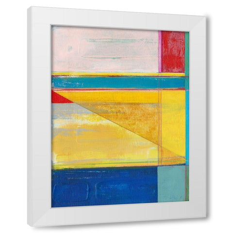 Colorful Geometrics I White Modern Wood Framed Art Print by Fuchs, Jodi