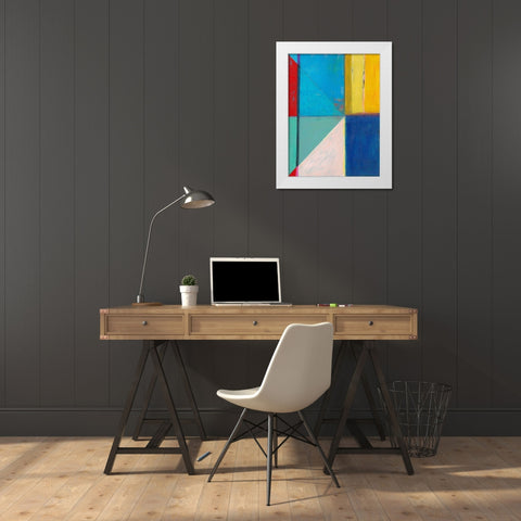 Colorful Geometrics II White Modern Wood Framed Art Print by Fuchs, Jodi