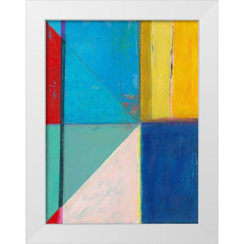 Colorful Geometrics II White Modern Wood Framed Art Print by Fuchs, Jodi