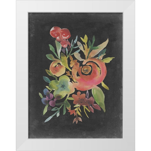 Velvet Floral I White Modern Wood Framed Art Print by Zarris, Chariklia