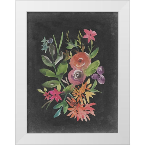 Velvet Floral II White Modern Wood Framed Art Print by Zarris, Chariklia