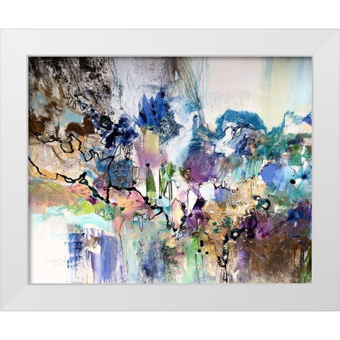 Rainbow Blue I White Modern Wood Framed Art Print by Gardner, Jennifer