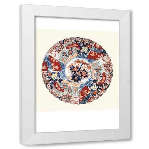 Imari Porcelain I White Modern Wood Framed Art Print by Vision Studio