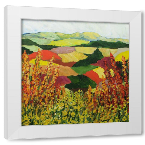 Red Blend White Modern Wood Framed Art Print by Friedlander, Allan