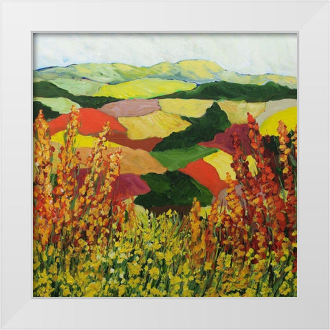Red Blend White Modern Wood Framed Art Print by Friedlander, Allan