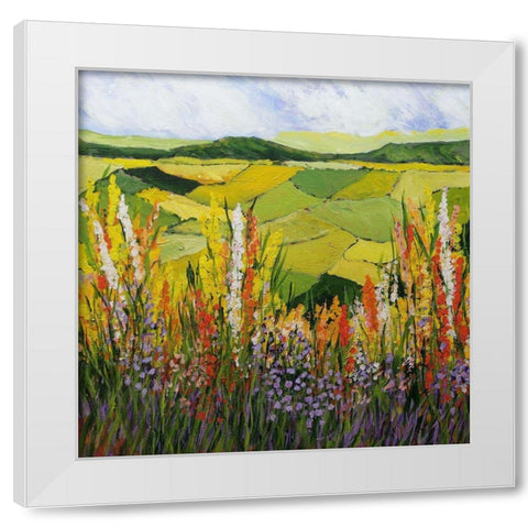 How Green is my Valley White Modern Wood Framed Art Print by Friedlander, Allan