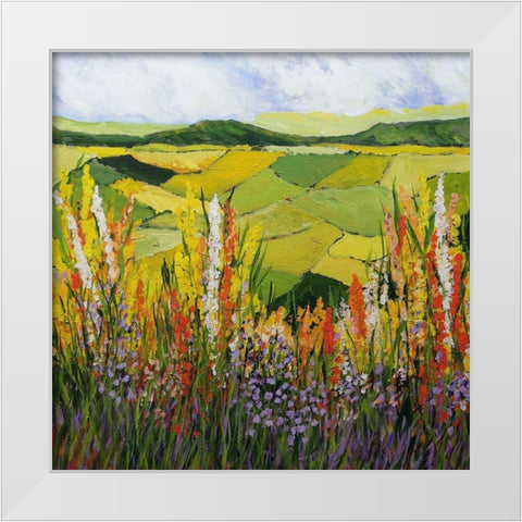 How Green is my Valley White Modern Wood Framed Art Print by Friedlander, Allan