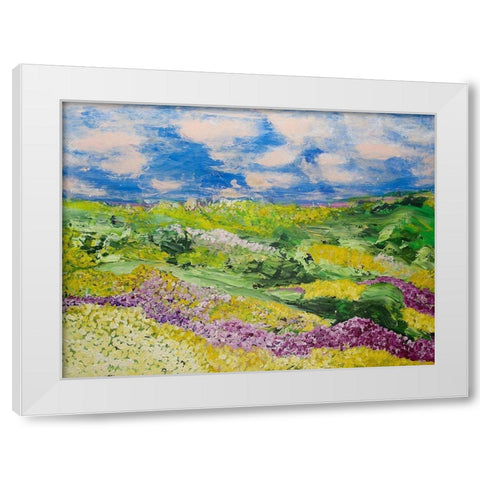 French Valley White Modern Wood Framed Art Print by Friedlander, Allan
