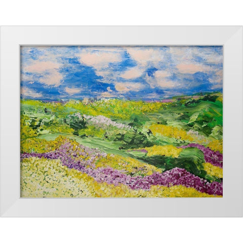 French Valley White Modern Wood Framed Art Print by Friedlander, Allan