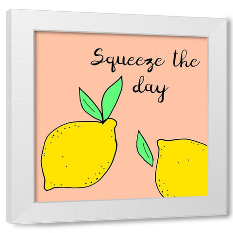 Lemon Squeeze I White Modern Wood Framed Art Print by Sizemore, Natalie