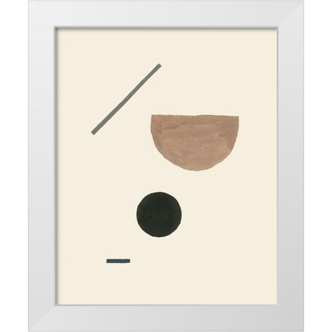 Intraconnected II White Modern Wood Framed Art Print by Wang, Melissa