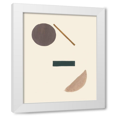 Intraconnected III White Modern Wood Framed Art Print by Wang, Melissa