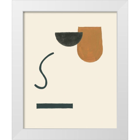 Intraconnected IV White Modern Wood Framed Art Print by Wang, Melissa