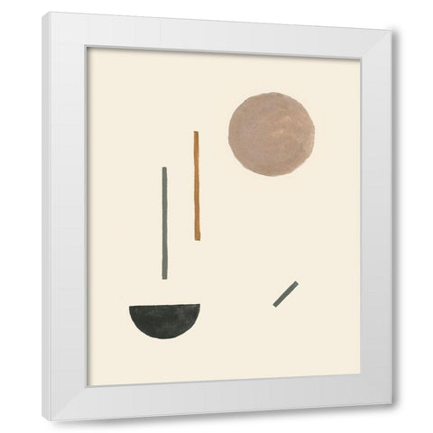 Intraconnected VI White Modern Wood Framed Art Print by Wang, Melissa