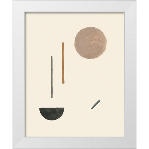 Intraconnected VI White Modern Wood Framed Art Print by Wang, Melissa