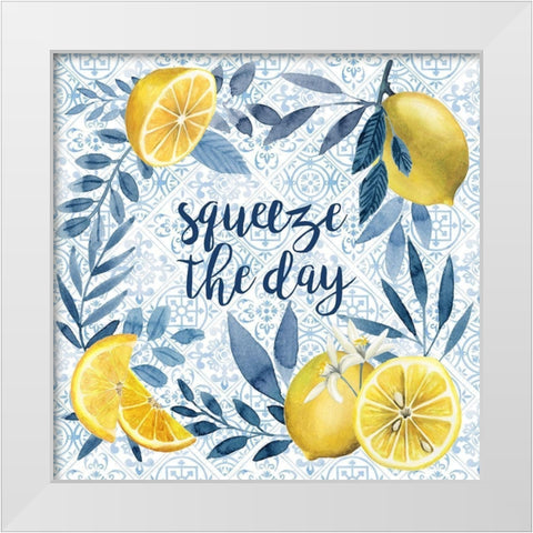 Citrus Sayings II White Modern Wood Framed Art Print by Popp, Grace