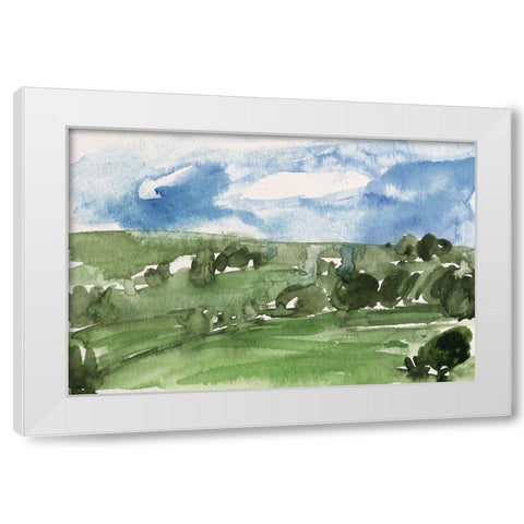 Living in the Mountains III White Modern Wood Framed Art Print by Wang, Melissa