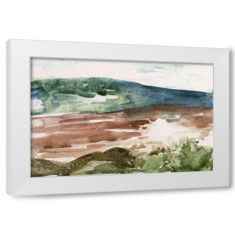 Living in the Mountains V White Modern Wood Framed Art Print by Wang, Melissa