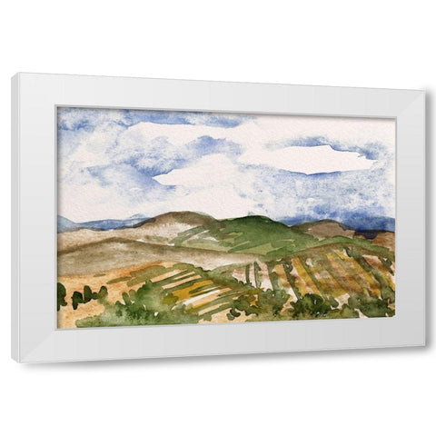 Living in the Mountains VI White Modern Wood Framed Art Print by Wang, Melissa