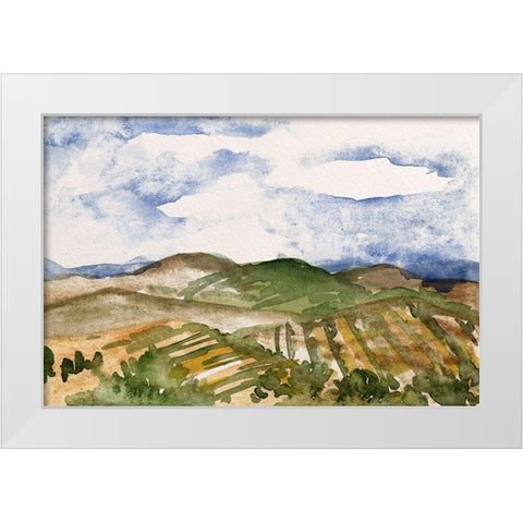 Living in the Mountains VI White Modern Wood Framed Art Print by Wang, Melissa